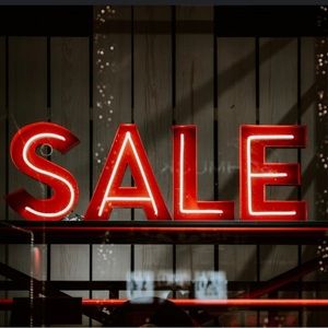 SALE!!!!!  2 for 1 on anything under $30